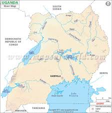 The country's highest point is margherita peak on mount stanley. Uganda River Map