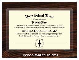 personalized high diploma for