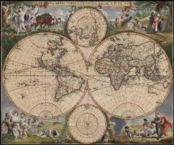 Old World Map Cross Stitch Chart From Heaven Earth