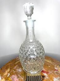 Vintage Glass Liquor Decanter With