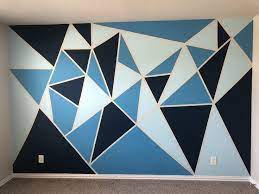 3 Color Geometric Wall Paint