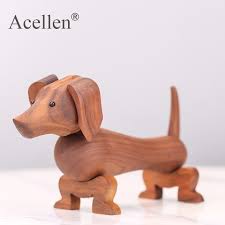 handmade wooden dachshund