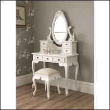 whtiw wooden vanity tables with 7 small drawers for home furniture ideas
