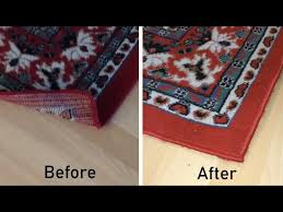 fix a rolled up corner of your carpet