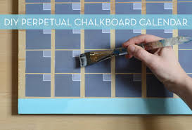 Easy Perpetual Chalkboard Calendar Curbly