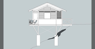 Modern Cabin House Plan 3d Images Dwg