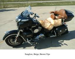 Motorcycle Sheepskin Seat Cover Jumbo