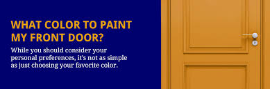 What Your Entrance Door Color Says To
