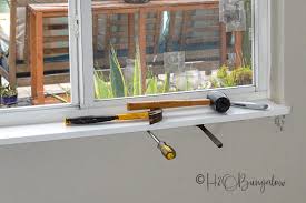 How To Make A Window Sill H2obungalow