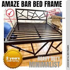 metal bed frame queen size