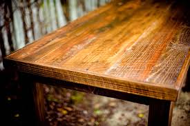 rustic wooden table