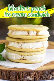 georgia peach ice cream sandwich from