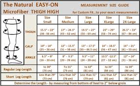 The Natural Easy On Microfiber Soft Thigh High 20 30 Mmhg Sm 2xl