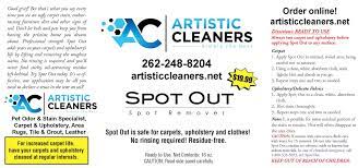 spot out 8oz artistic cleaners
