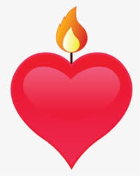 Transparent Corazon Clipart - Candle With Heart Clipart, HD Png Download ,  Transparent Png Image - PNGitem