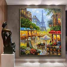 Paris Painting Cafe Wall Art