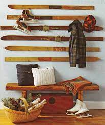 Living Room By Reusing Your Old Skis
