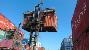 Picking up a shipping container at the depot or similar location is easy. Moving And Stacking 20 Containers Super Cubes