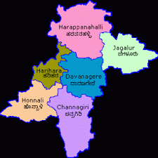 Bangalore to coorg distance is 265 km via nh 48. Davangere District Map Davanagere District Government Of Karnataka India