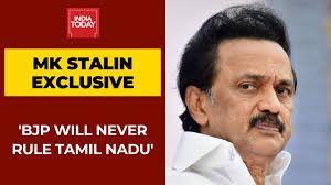 He started his political career at the. Bjp Might Split Aiadmk But Will Never Rule Tamil Nadu Mk Stalin Exclusive Youtube