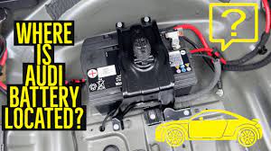 where audi battery is located you