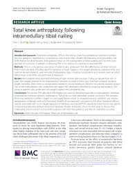 pdf total knee arthroplasty following