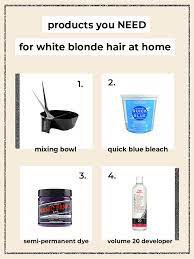 how to bleach hair at home safely and