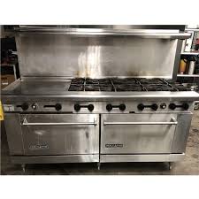 Commercial oven, gas, melbourne, oven range, regional vic. Commercial Range W 8 Burners 24 Griddle 2 Oven