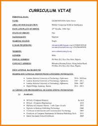 It is the standard representation of credentials within academia. Job Professional Resume Cv Format Pdf