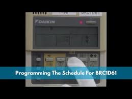 programming the schedule for brc1d61