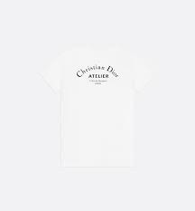 White Cotton Christian Dioir Atelier Cotton T Shirt
