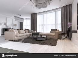 modern light contemporary living room