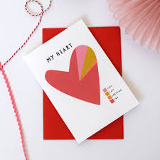 My Heart A Pie Chart Personalised Valentines Card