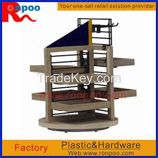 wooden cosmetic display stand wooden