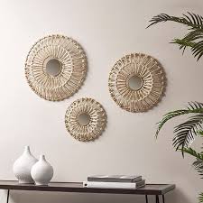 Round Mirrored Wall Decor Collection