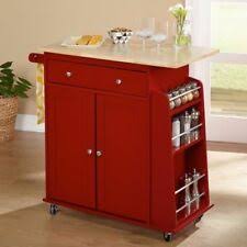 red kitchen carts for sale ebay