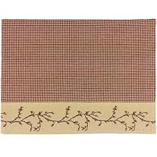 Country primitive home decor primitive rustic home decor beth's country primitive home. Primitive Home Decors Berry Vine Gingham Check Placemats Barn Red Set Of 4 Buy Products Online With Ubuy Bahrain In Affordable Prices B075jp88hd