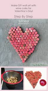 wine cork wall art for valentine s day