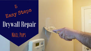 how to repair drywall nail pop 5 easy