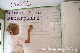 Using an orbital sander, go over all the areas where tile will be applied to smooth out any begin applying full tiles where the backsplash meets the countertop. How To Install A Subway Tile Backsplash