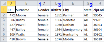 how to sort in excel rows or columns