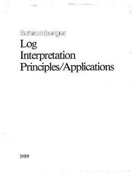 Schlumberger Schlumberger Log Interpretation Principal And