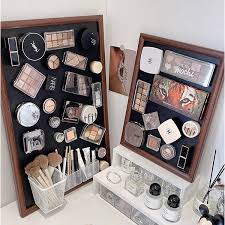 magnetic makeup wall organizer e