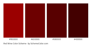 Red Wine Color Scheme Monochromatic
