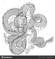hand drawn dragon chinese dragon tattoo