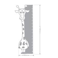 Us 17 38 Giraffe Height Measurement Ruler Baby Growth Chart Nursery Vinyl Children Kids Room Home Wall Decal Sticker Animal Removable In Wall