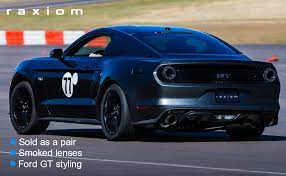 The introduction of the mustang created a new class of automobile known as the pony car. Amazon Com Raxiom Halo Led Tail Lights Gloss Black Housing Smoked Lens For Ford Mustang 2015 2020 Automotive