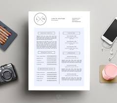 Minimal Resume Design Cover Letter Lunette Business