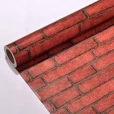 Self Adhesive Wallpaper Brick Pattern