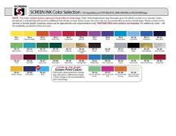 Screen Print Color Chart Bag Promos Direct Wholesale Promos